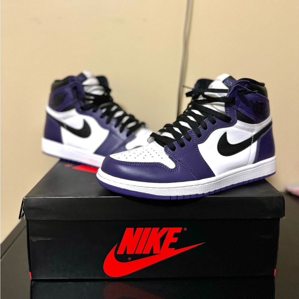Jordan 1 Retro High Court Purple White